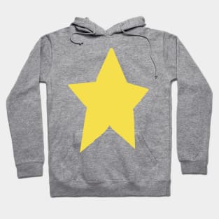 Yellow Star On Green Hoodie